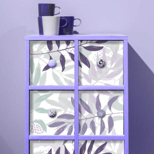 Vinilos para muebles y armarios flores y hojas Vinilos para muebles y armarios flores y hojas